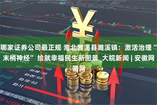 哪家证券公司最正规 淮北濉溪县濉溪镇：激活治理“末梢神经” 绘就幸福民生新图景_大皖新闻 | 安徽网